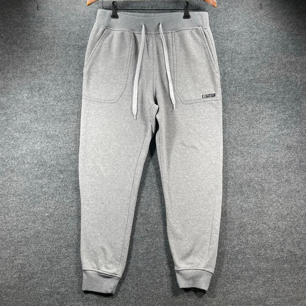 South Pole Jogger Pants Men's Large Gray Stretch Drawstring Pockets Casual